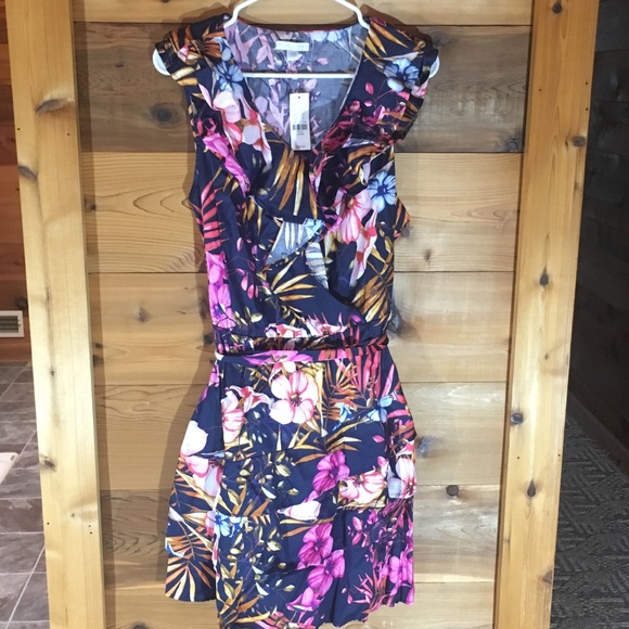 NY&Co Floral Ruffled Dress - Picture 1 of 5